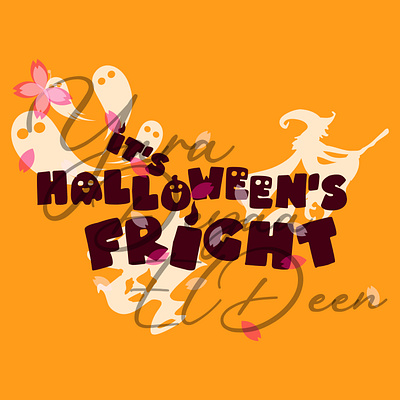 R3 - PhoenixFlame - It's Halloween's Fright 2023 design graphic design halloween illustration print yaradeyaaeldeen
