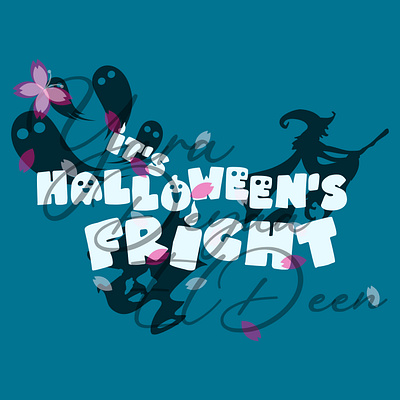 R3 - FjordBlue - It's Halloween's Fright 2023 design graphic design halloween illustration print yaradeyaaeldeen