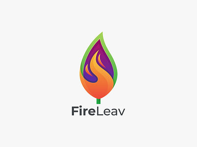 Fire Leav branding design fire coloring fire leav fire leav coloring logo graphic design icon leav coloring logo