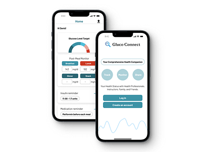 Gluco Connect APP 中文版 app app design chinese connect design design system diabetes document glucose health mobile application mock up prototype ui user interface ux wireframe