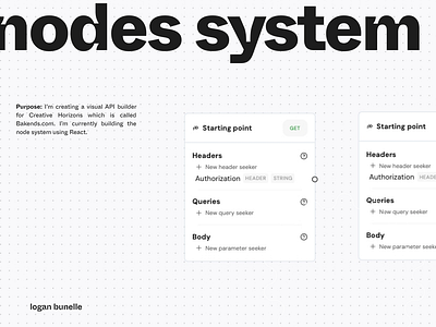 Nodes Systems js node react ui ux