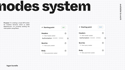 Nodes Systems js node react ui ux