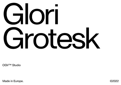 Glori Grotesk Family Font animation branding design graphic design illustration logo typography ux vector