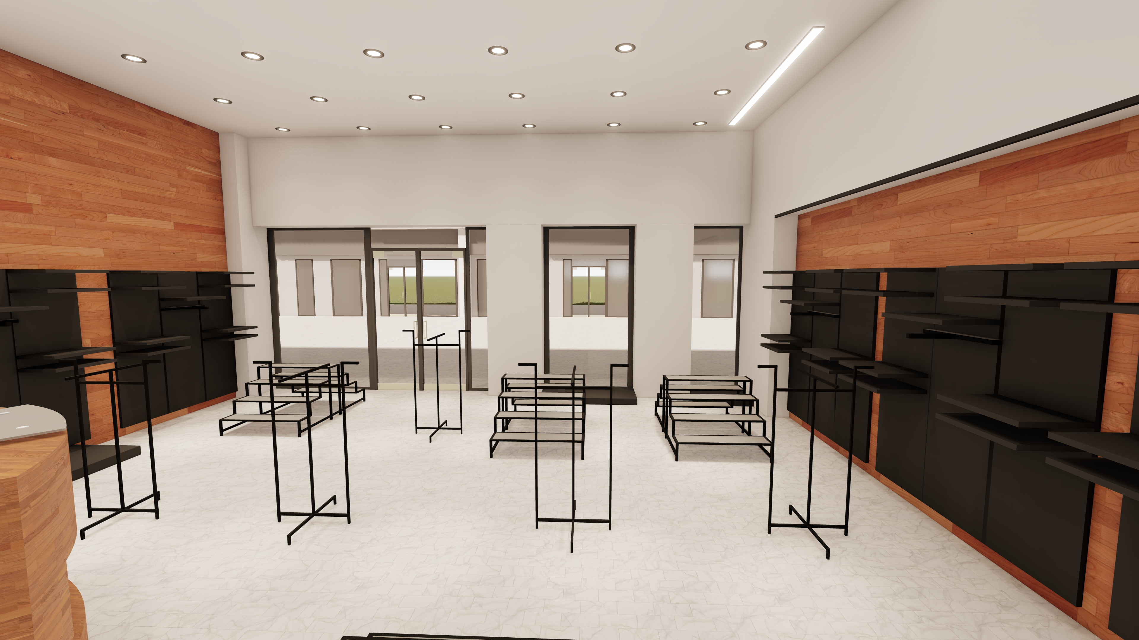 Shop Interior Design 3d animation architecture design exteriordesign highrisebuilding illustration interiordesign logo ui