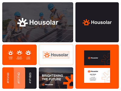 Housolar - Logo Design Concept brand identity branding concept creative design designer portfolio electricity energy home house logo logo designer modern power renewable solar solar pannel sun sunrise unique