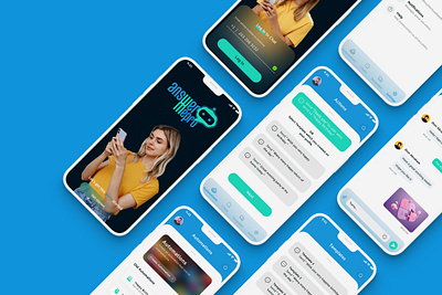 Answermepro Auto Messaging App UI Design app branding design ui ux