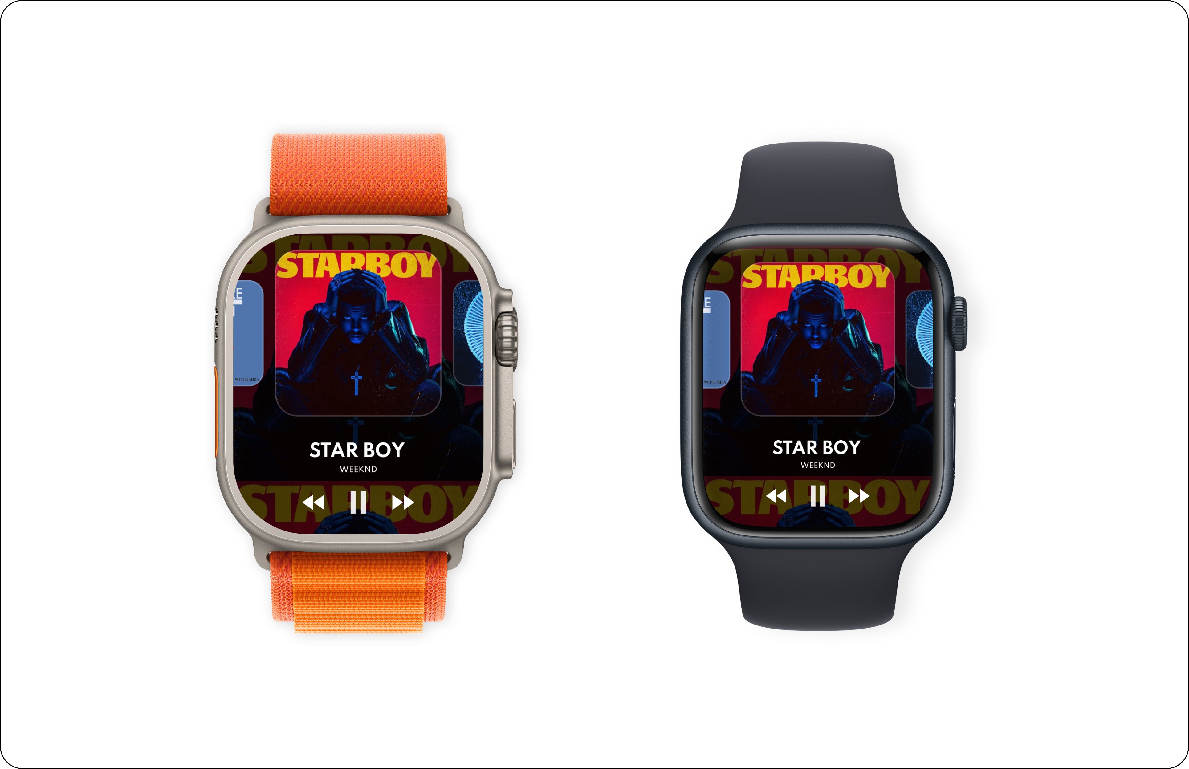 Apple Watch Music Player Design 3d animation anroid applewatch branding graphic design ios logo motion graphics music musicplayer ui watch