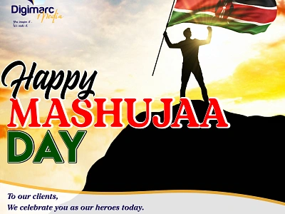 Mashujaa Day design graphic design kenya mashujaa day poster design typography