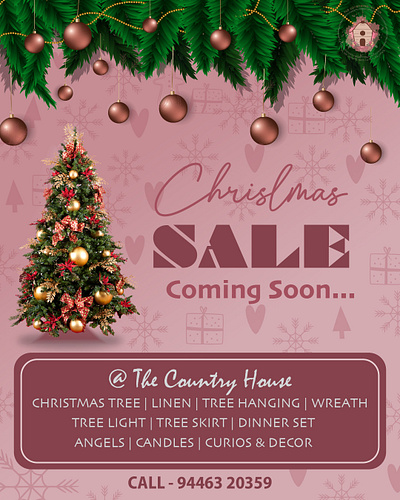 Christmas Sale Poster branding christmas christmas sale poster graphic design sale sale poster social media