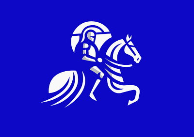 LOGO - KNIGHT animal branding castle design graphic design horse horser icon identity illustration knight logo marks minimal symbol templier ui wars