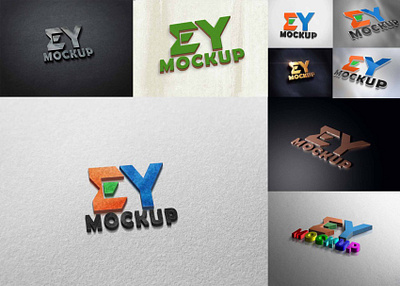 Illustrator 3D Logo Mockup 3d logo mockup download mockup logo mockup psd freebies psd mockup