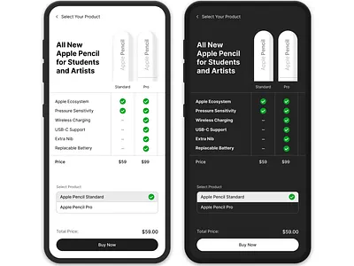 Apple Pencil - Purchase Screen UI apple pencil dailyui design purchase screen ui uiux