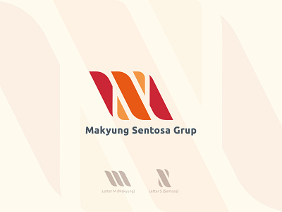 Makyung Sentosa Group Logo Letter M Letter S letter m logo letter ms logo letter s logo logo logo company logo group logo identity logo inspiration logo letter logo m logo s ms logo