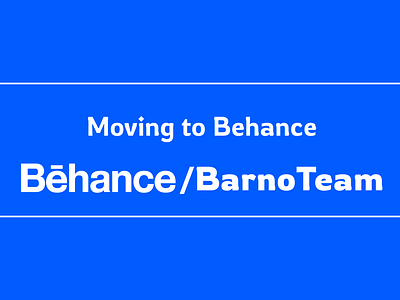 Moving to Behance behance branding dribbble moving to behance ui ux