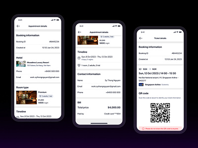 Hotel booking appointment and Flight ticket details flight ticket app hotel booking appointment travel booking app