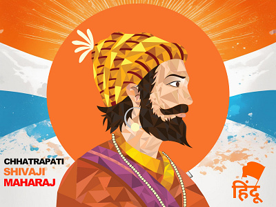 POLYART akhanad bharat chhatrapati design designing graphic design illustration maharaj polyart shivaji