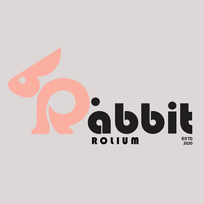 RABBIT ROLIUM Logo. 3d animation branding design graphic design illustration logo motion graphics ui vect vector