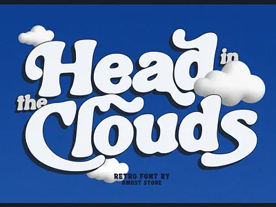Clouds - Retro Font 70s 80s 90s apparell font bold font branding branding font display font fancy graphic design groovy hippie logo modern retro font serif font typography vintage