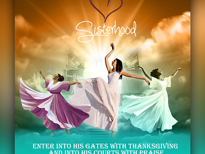 Woman Dancing Infront Of Heaven Door | Heaven Poster design dancing poster png ui