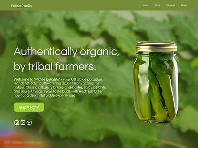 Pickle Perfect - Tribal Farmer Pickles design dribbble figma graphicdesign indesign interactiondesign localfood motiongraphics productdesign smallbusiness sustainablefood typography uiuxdesign visualdesign webdesign