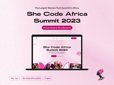 She Code Africa 2023 Summit Website product design ui website