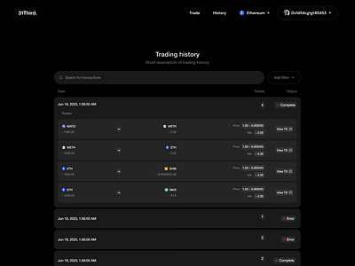 Multi Asset Swap Trading History v2