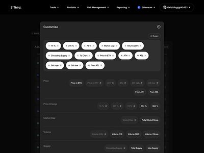 Asset List Customization