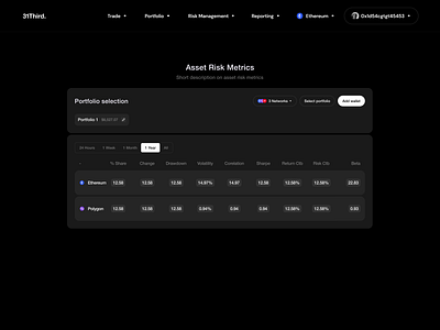 Asset Risk Metrics