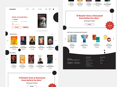 Day 003 Landing Page black book books bookstore branding dailyui darktheme landing page landingpage readingjourney ui uidesign