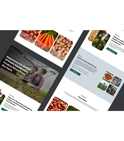 Eco-farm design figma ui ux web web design website