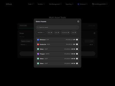 Multi Asset Swap - Search Assets
