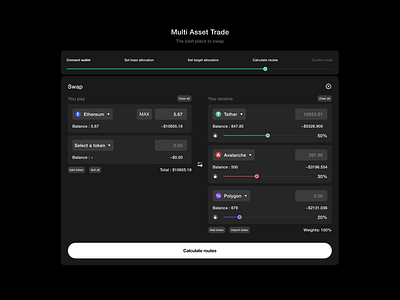 Multi Asset Swap dex