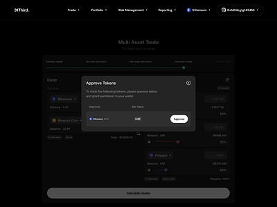 Multi Asset Swap - Approve Token dex