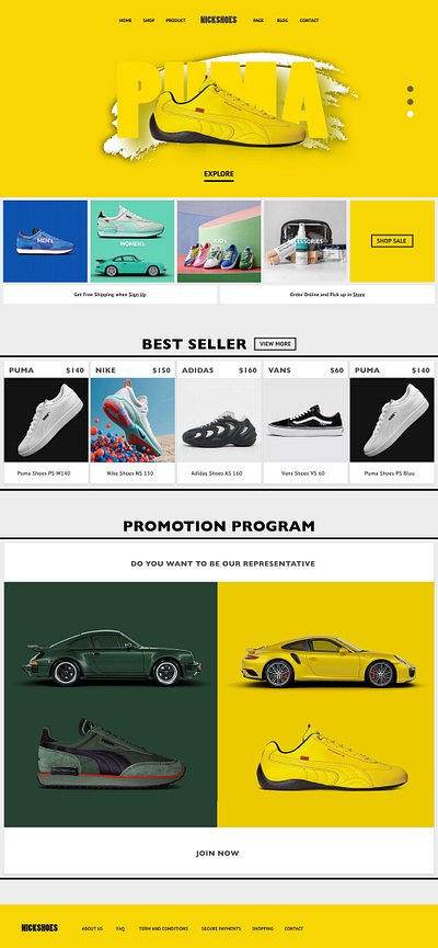 Shoes Shop Online Website design online shoes shop shoponline ui uidesign webdesign website