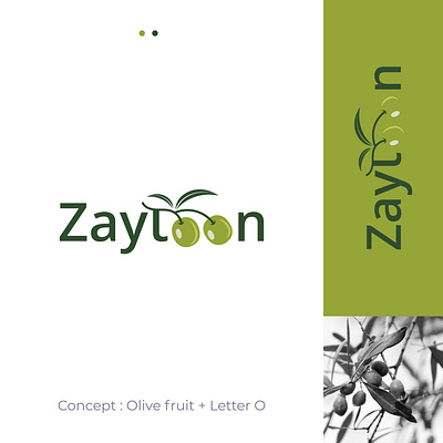 Zaytoon - Lettermark logo design - Olive fruit branding business company design food fruit graphic green halal healthy illustration leaf lettermark logo logodesign modern new olive unique vector