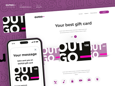 OUTGO - Landingpage minimal website