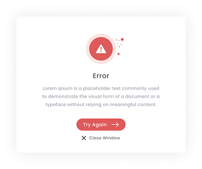 Pop-up : Error design error figma ui ux