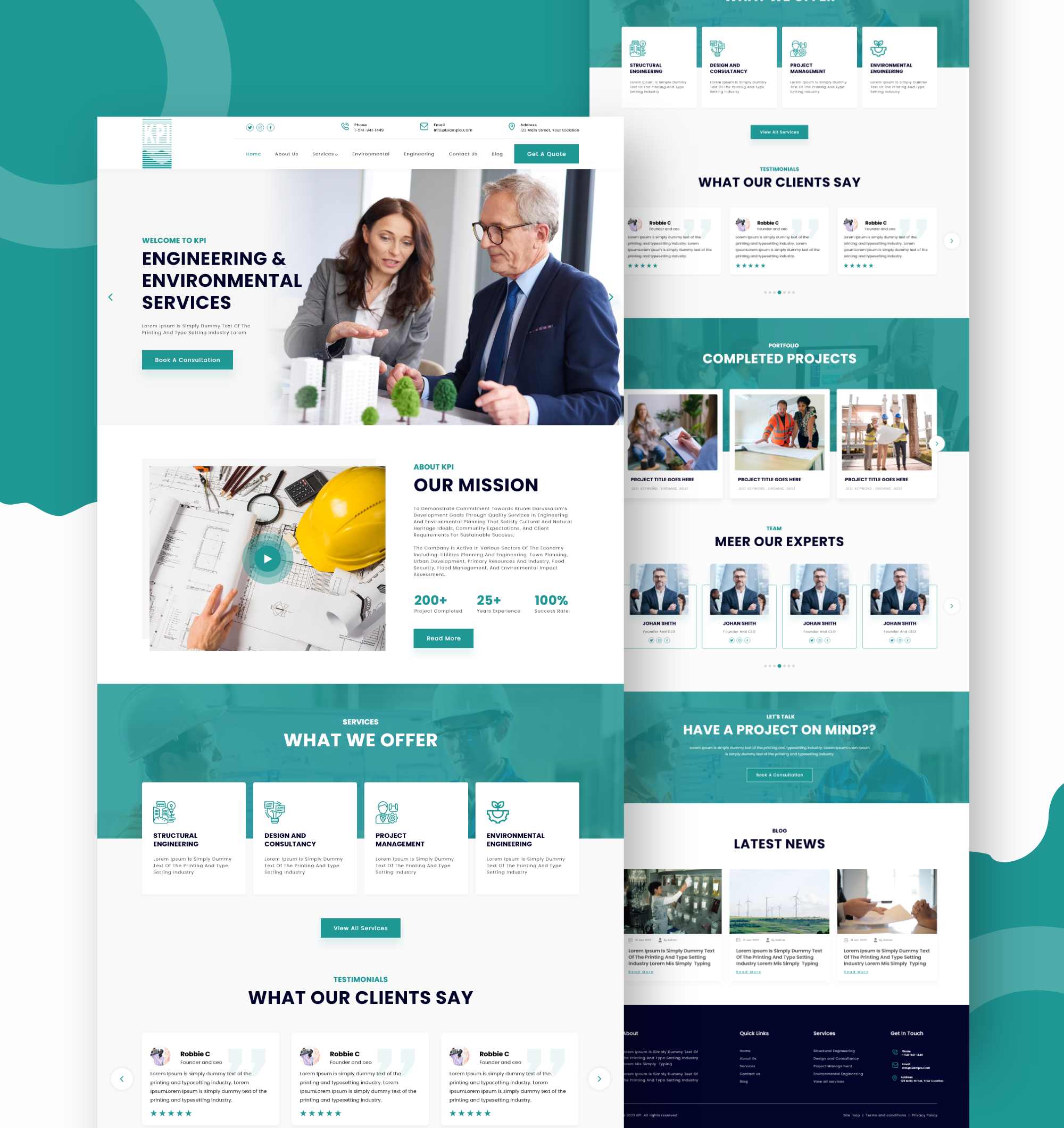 Engineering and environmental website desig adobe xd elementor pro engineering engineering website design environmental environmental website design fig figma psd ui ui ux ui ux design ux website design wordpress wordpress website design