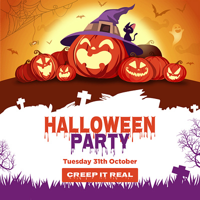 Halloween is coming - Poster advertisement design graphic design graphic designer marketing poster promotion