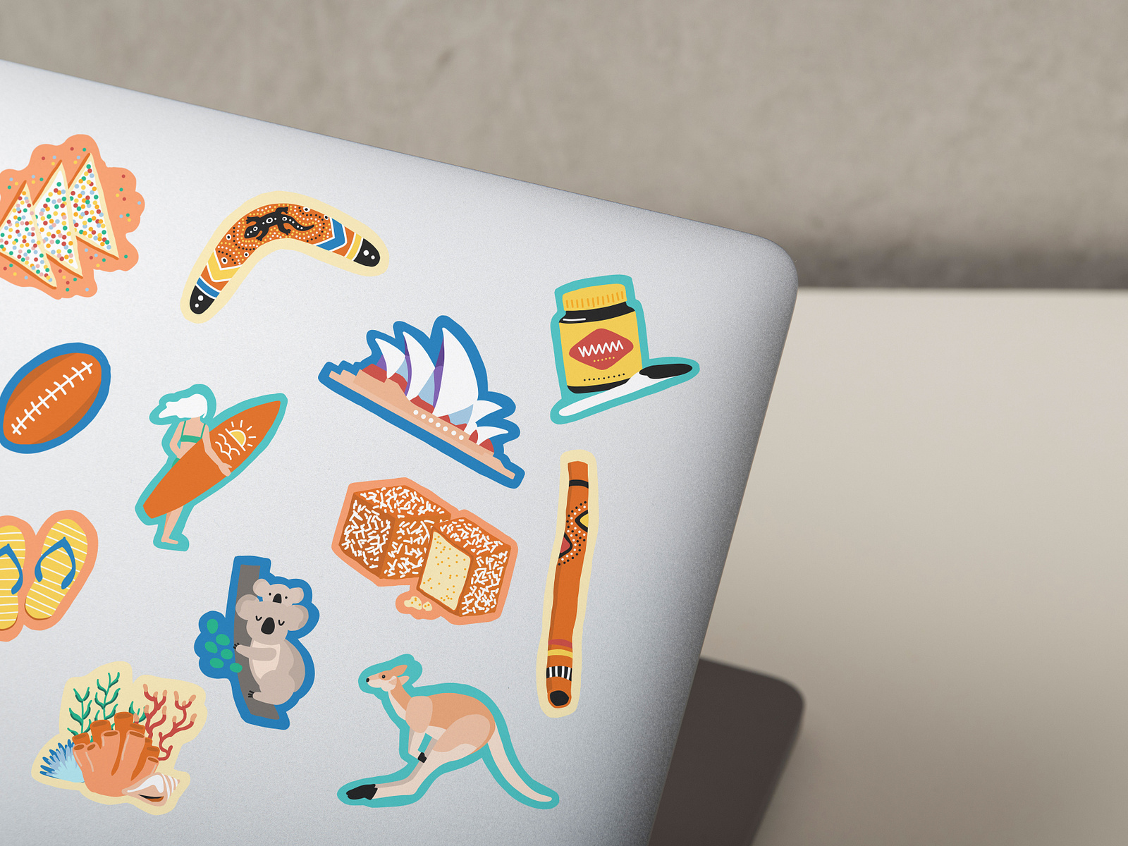 Stickers of various cultural icons by Jun-Yi Lee on Dribbble