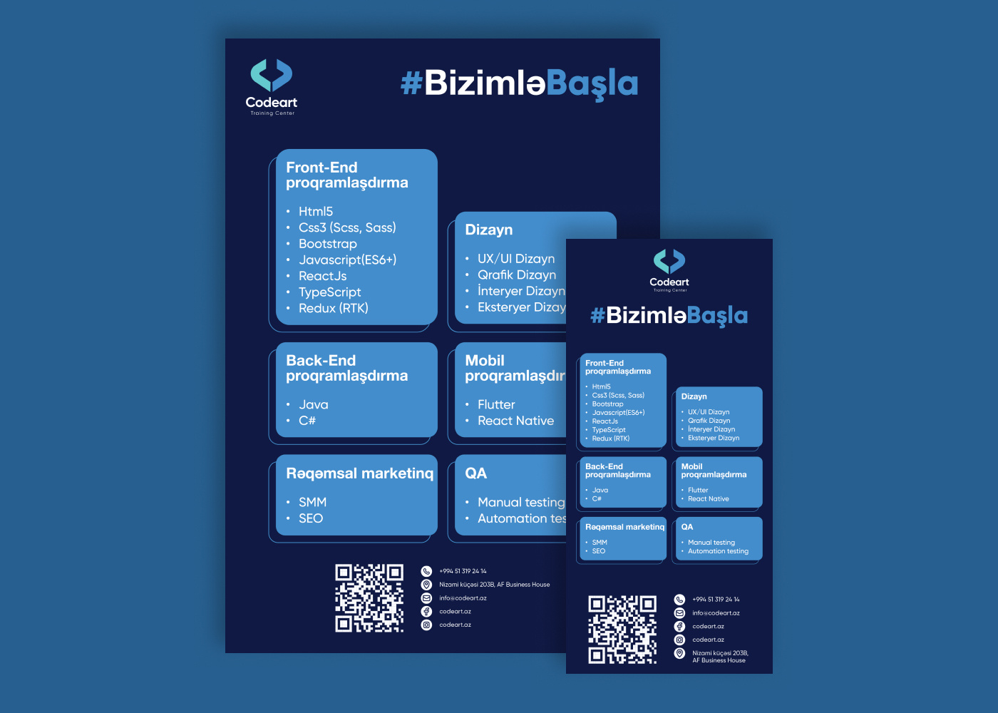 Codeart Training Center - Flyer Design adobe illustrator adobe photoshop flyer design graphic design print