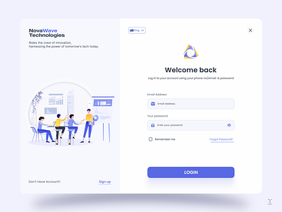 Sign-in Page blue clean design illustration login login screen modern design onboarding onboarding screens presentation design sign in sign in design sign in page sign up ui ui design uiux ux design visual design website design