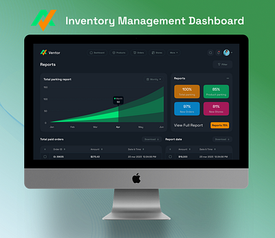 SaaS Inventory Management Dashboard analytics crm crm dashboard dashboard design figma inventory landing page management mobile app redesign responsive saas saas crm dashboard saas dashboard ui ui design website design work