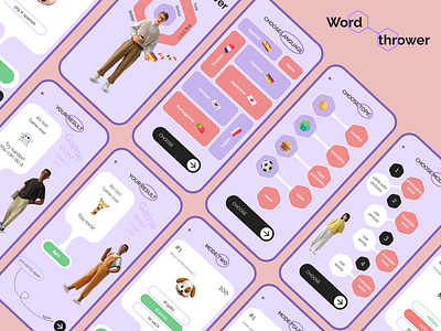 Mobile app for learning languages 3d design figma graphic design language learninglanguage mobile mobileapplication moderndesign ui ux webdesign