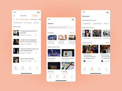 Redesign of Further App articles feeds further redesign ui ux
