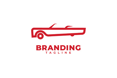 Red Car Without Roof Logo branding car carlogo logo logoforsale