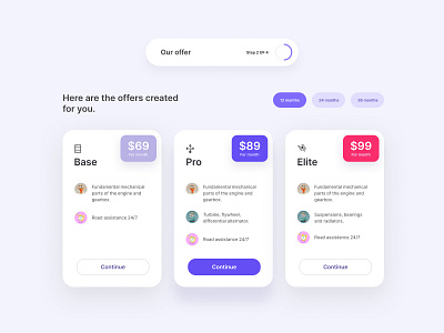 Offer Pricing Table UI Design clean design design landing page offer pricing pricing pricing plan pricing table table ui ui design ux ux design web design