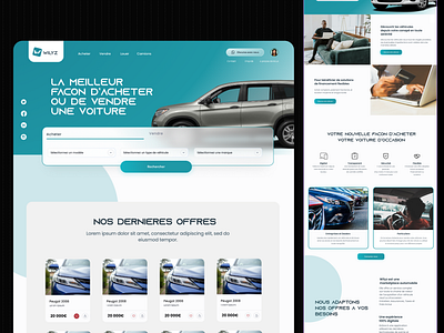 Wilyz Car Dealer - Homepage automobile car car dealer cars design e commerce landing page marketplace modern ui web design webdesign