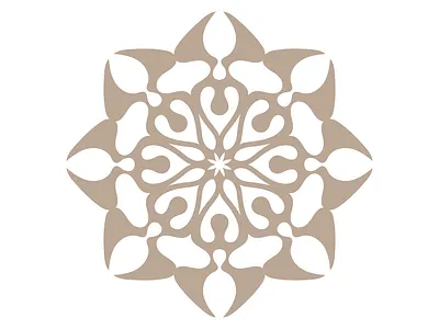 Minimalistic Human Mandala of hope and unity in classic color harmony of unity human mandala