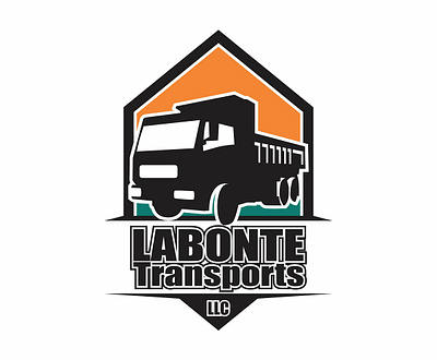LABONTE TRANPORT LOGO graphic design logo
